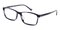 Barry Black/Gray Rectangle Acetate Eyeglasses