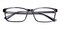 Barry Black/Gray Rectangle Acetate Eyeglasses