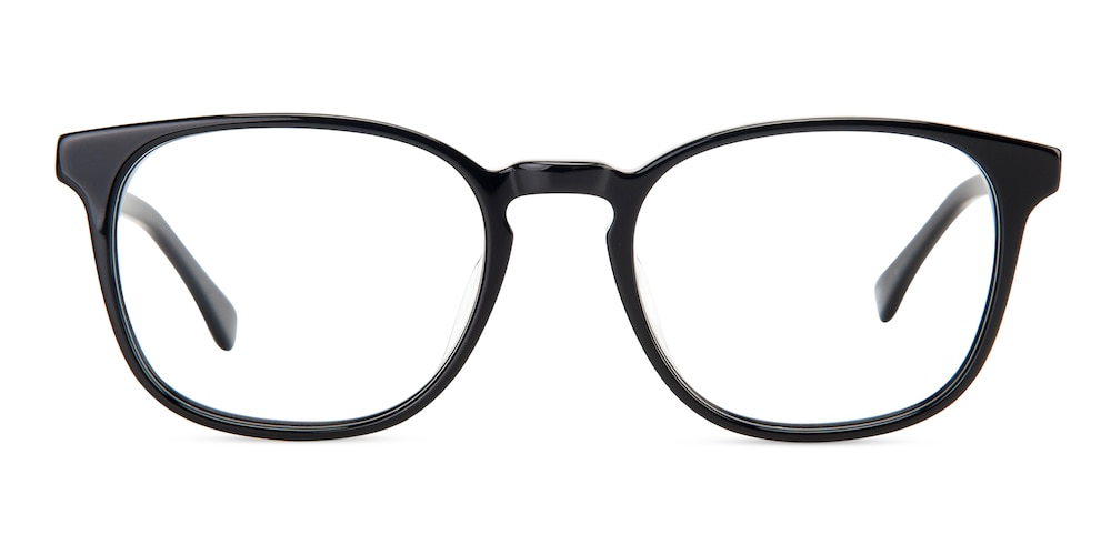 Max Black Classic Wayframe Acetate Eyeglasses