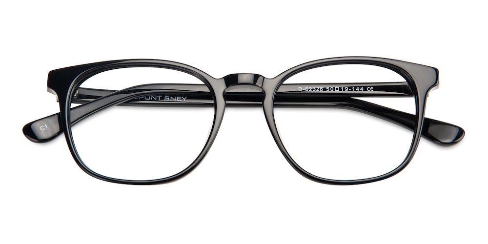 Max Black Classic Wayframe Acetate Eyeglasses