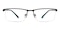 Tracy Black Rectangle Titanium Eyeglasses