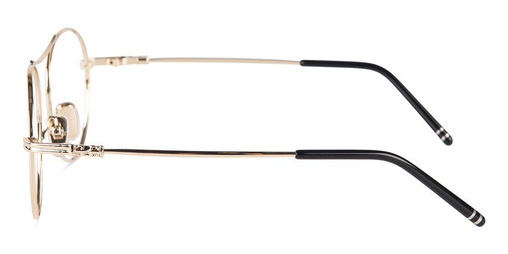 Abilene Golden Aviator Metal Eyeglasses