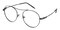 Abilene Black Aviator Metal Eyeglasses