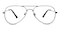 Cary Black Aviator Metal Eyeglasses