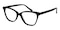 Poppy Black Cat Eye Acetate Eyeglasses