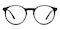 Irvine Black Round Acetate Eyeglasses