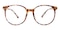 Salina Clip-on Multicolor(Pink Mirror-coating) Round TR90 Eyeglasses