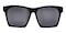Avignon Black Square Plastic Sunglasses