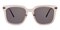 Valdosta Pink (Mirrored Lens-Silver) Square Plastic Sunglasses