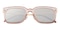 Valdosta Pink (Mirrored Lens-Silver) Square Plastic Sunglasses