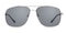 Antonio Silver Aviator Metal Sunglasses