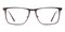 James Brown Rectangle Metal Eyeglasses