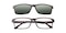 Alton Clip-on Tortoise Rectangle TR90 Eyeglasses