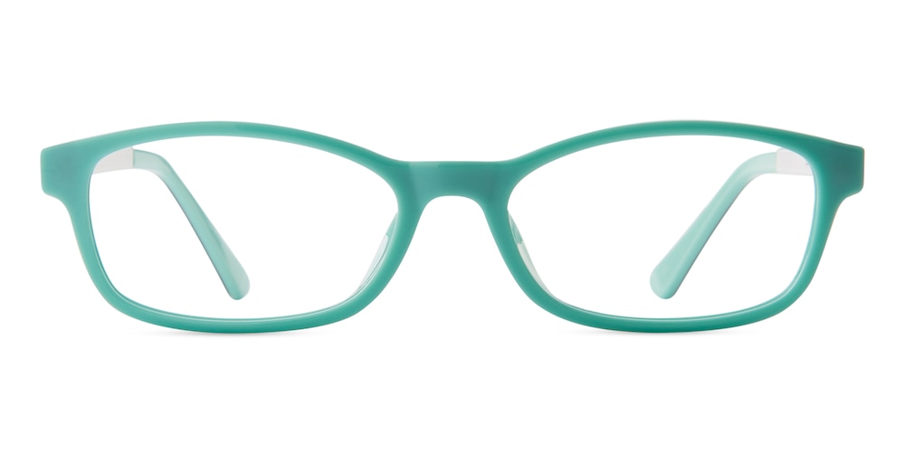 Georgette Clip-on Green Oval TR90 Eyeglasses