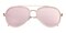 Dana Pink (Mirrored Lens-Pink) Aviator TR90 Sunglasses