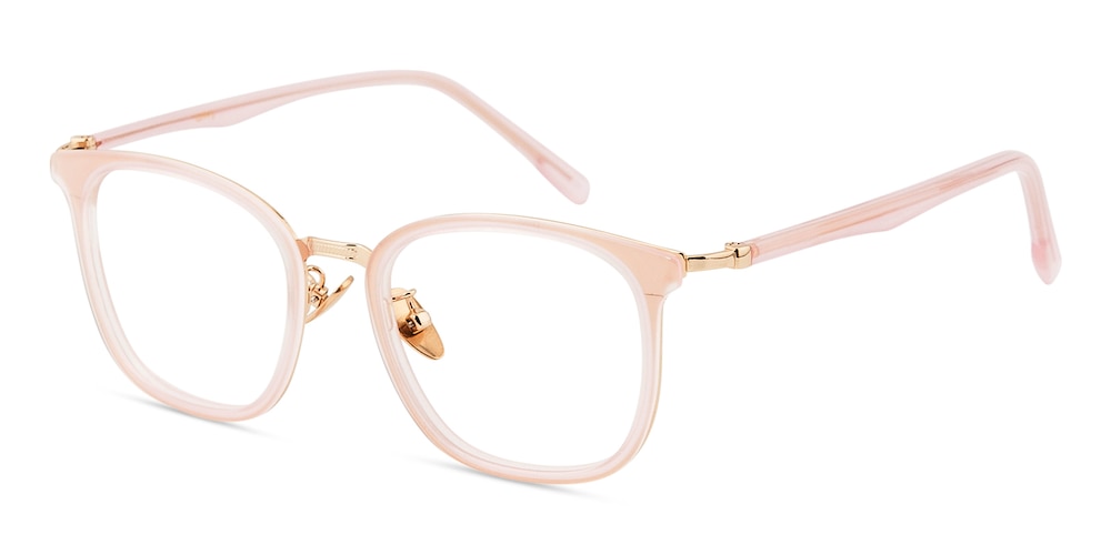 Bernice Pink Square Acetate Eyeglasses