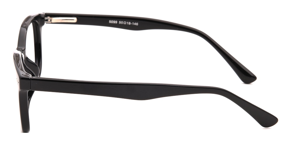 Hyannis Black Rectangle TR90 Eyeglasses