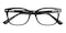 Hyannis Black Rectangle TR90 Eyeglasses