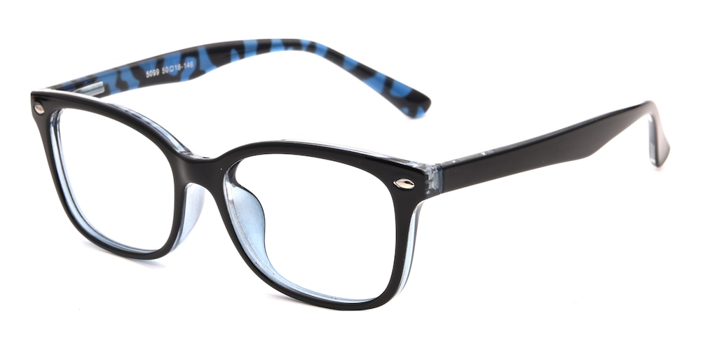 Hyannis Blue Rectangle TR90 Eyeglasses