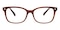 Hyannis Brown Rectangle TR90 Eyeglasses