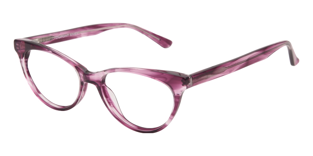 Sandra Purple Cat Eye Acetate Eyeglasses