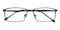 Ray Blue Rectangle Metal Eyeglasses