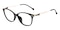 Nina Black Oval TR90 Eyeglasses