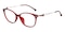 Nina Red Oval TR90 Eyeglasses
