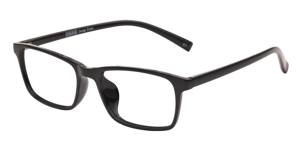 Holt Black Rectangle TR90 Eyeglasses
