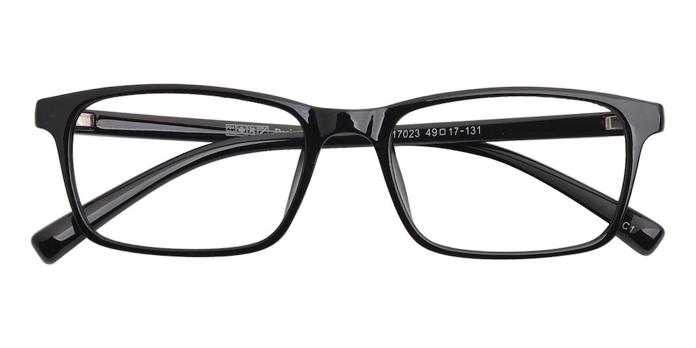 Holt Black Rectangle TR90 Eyeglasses