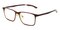 GreenBay Brown Rectangle TR90 Eyeglasses