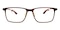 GreenBay Brown Rectangle TR90 Eyeglasses