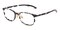 Eagle Black/Crystal Rectangle TR90 Eyeglasses