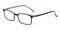 Jack Black/Blue Rectangle Acetate Eyeglasses