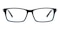 Basil Black/Blue Rectangle Acetate Eyeglasses