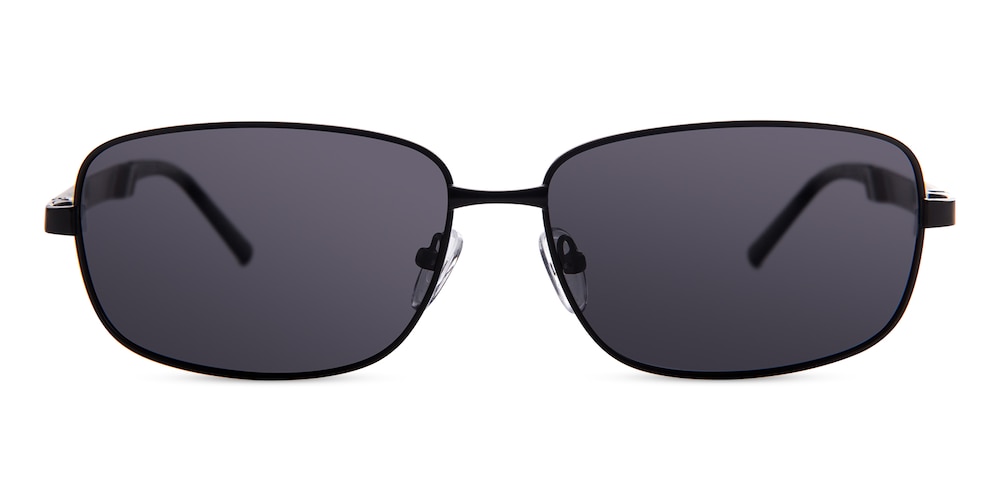 Ford Black Rectangle Metal Sunglasses