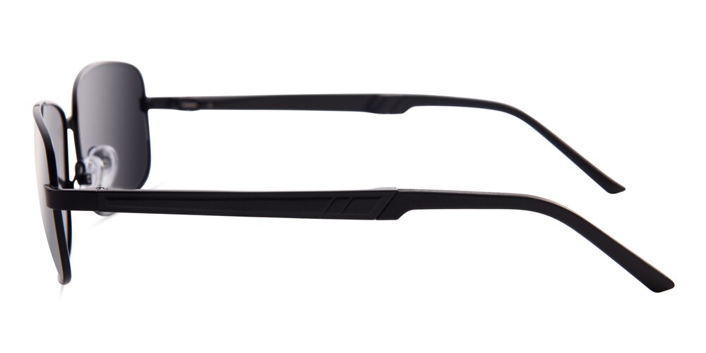 Ford Black Rectangle Metal Sunglasses