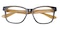 Hancock Black/Yellow Classic Wayframe Acetate Eyeglasses