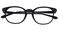 Utica Black Classic Wayframe Acetate Eyeglasses