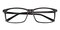 Evanston Black Rectangle Acetate Eyeglasses