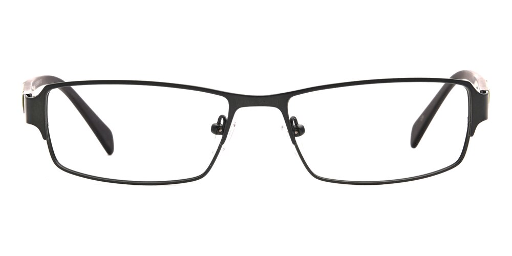 Kim Green Rectangle Metal Eyeglasses