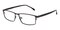 Jason Gunmetal Rectangle Titanium Eyeglasses
