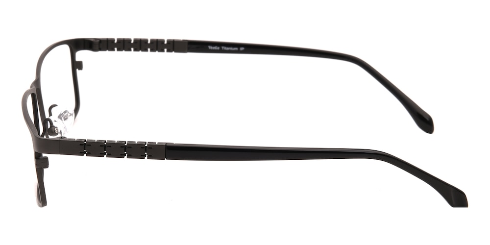 Jason Gunmetal Rectangle Titanium Eyeglasses