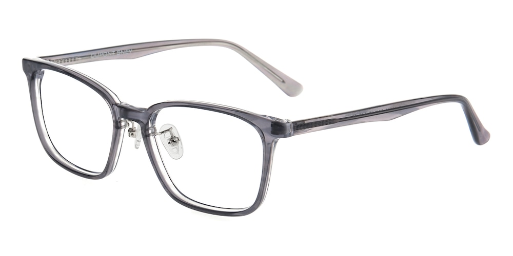 East Gray Rectangle Acetate Eyeglasses