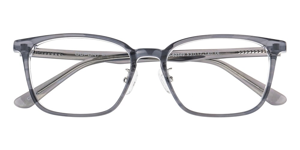 East Gray Rectangle Acetate Eyeglasses