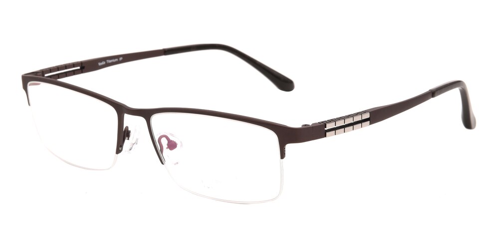 Antony Brown Rectangle Titanium Eyeglasses