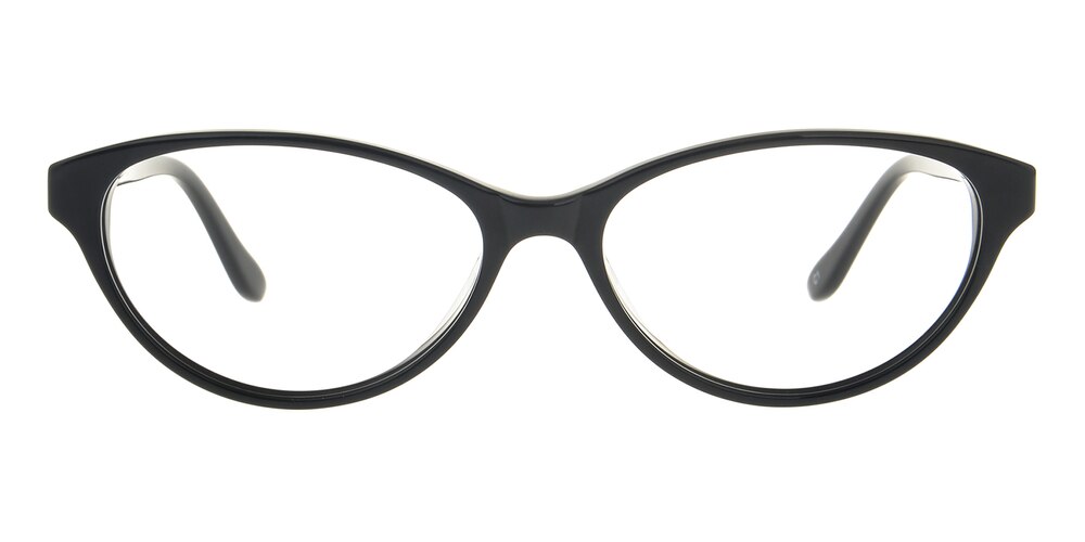 Renata Black Cat Eye Acetate Eyeglasses