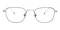 Anniston Brown/Golden Oval Metal Eyeglasses