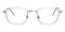 Tempe Gunmetal Rectangle Metal Eyeglasses
