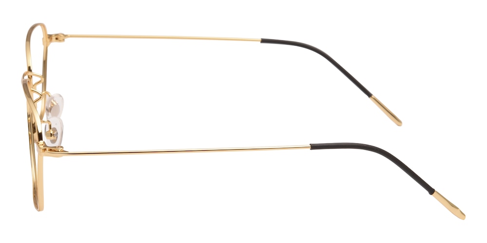 Tempe Golden Rectangle Metal Eyeglasses